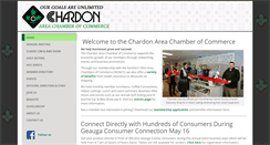 Desktop Screenshot of chardonchamber.com