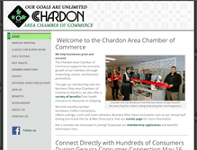 Tablet Screenshot of chardonchamber.com